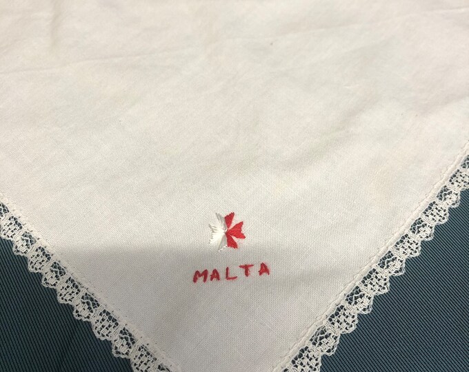 vintage ladies handkerchief, hankie