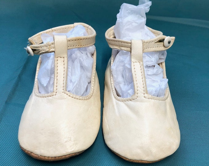 Vintage Leather Baby Shoes