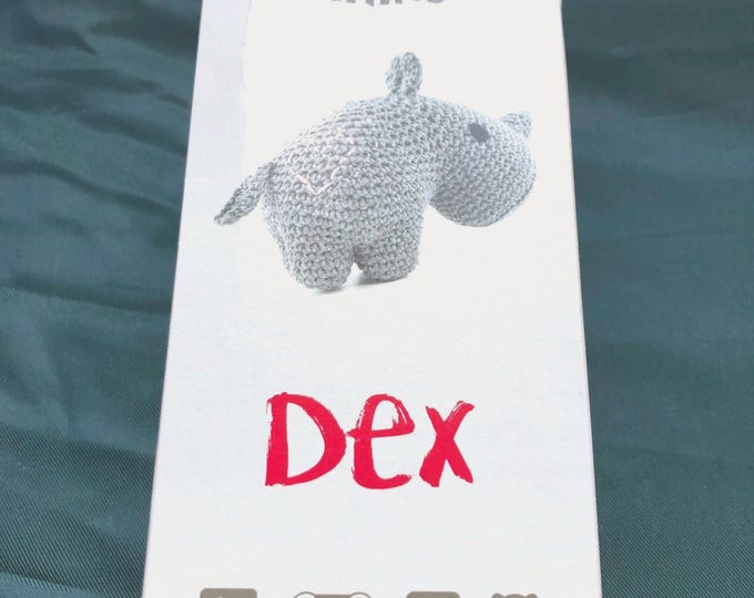 Crochet Kit Rhino, Hoooked DIY Craft Set, Dex, Amigurumi