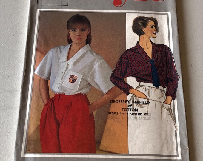 Ladies blouse paper Sewing Pattern, Factory Folded
