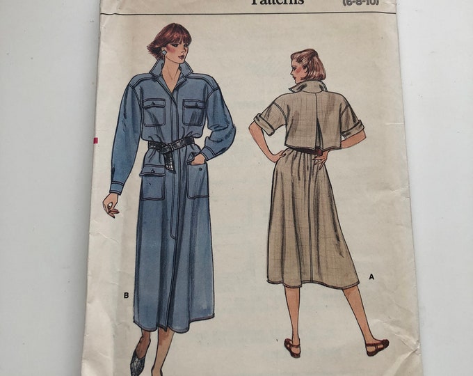 Vogue Sewing Pattern 9045, Factory Folded ladies shirt dress