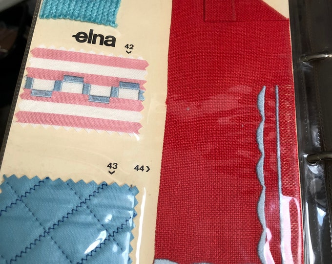 Elna Sewing Machine Sample Folder