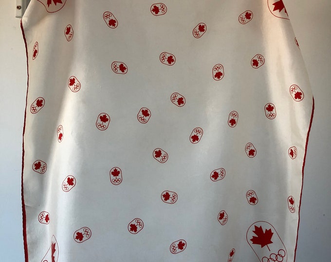 Vintage head scarf, Canadian olympics
