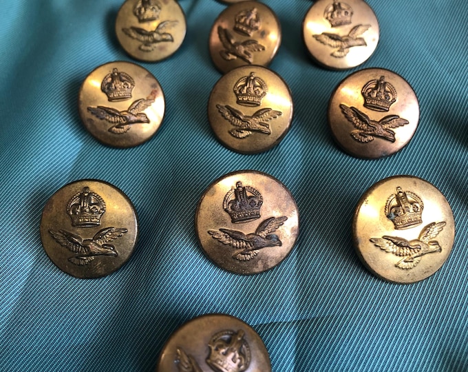 British Military Brass Buttons, RAF