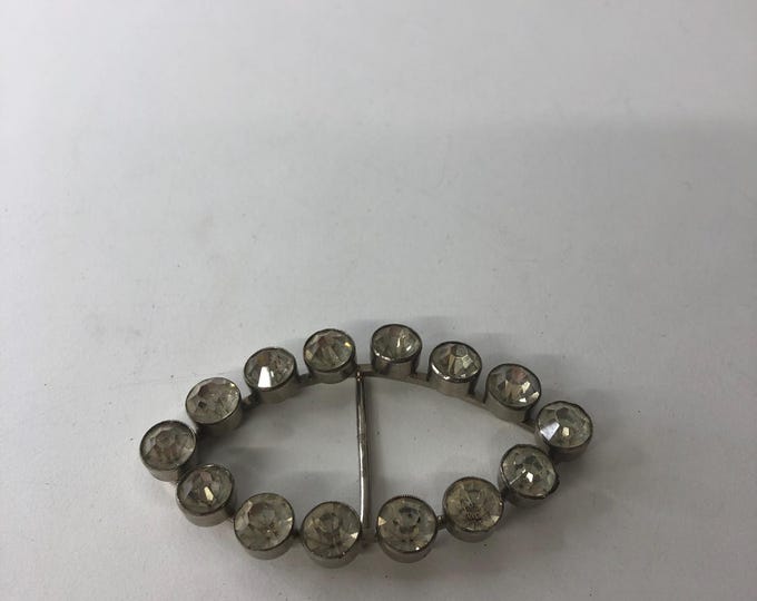Vintage diamanté, paste belt buckle