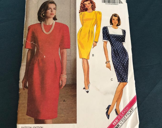 Ladies vintage  dresses  paper Sewing Pattern, Factory Folded, Butterick 5312