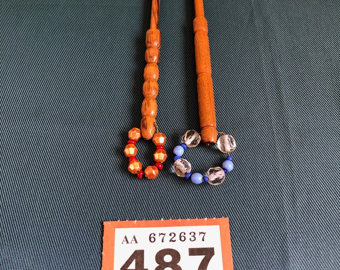 wooden lace bobbins