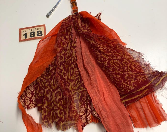 Vintage sari tassel bookmark