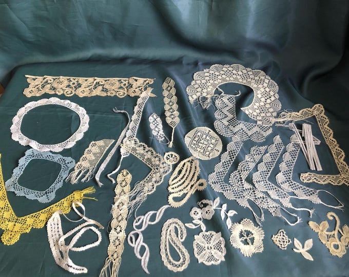 Hand made lace samples - 2