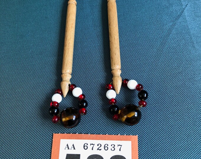 wooden lace bobbins