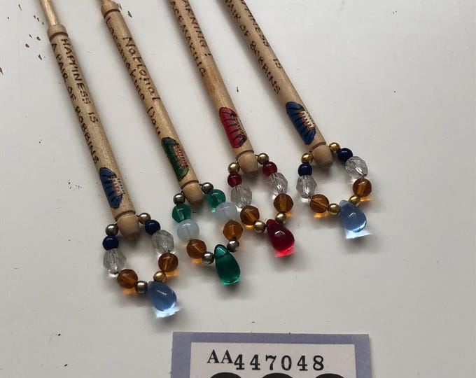 Lacemaking bobbins x 4
