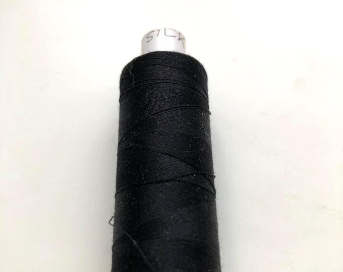 silk embroidery thread Black