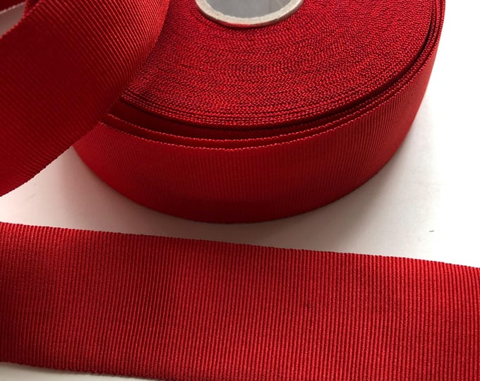 Military grosgrain medal braid, plain red