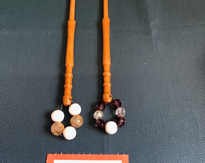 wooden lace bobbins