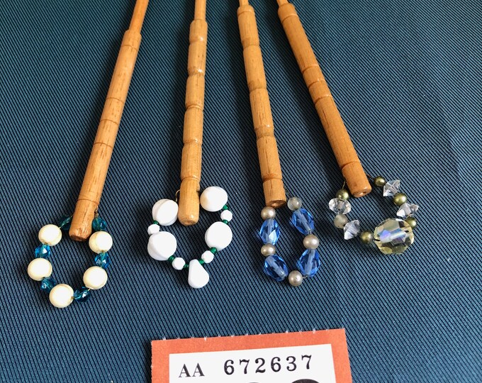 wooden lace bobbins