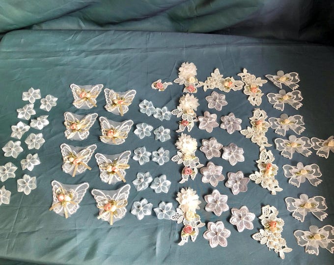 Embellishments for Slow stitch, Junk journal, sewing and crafting
