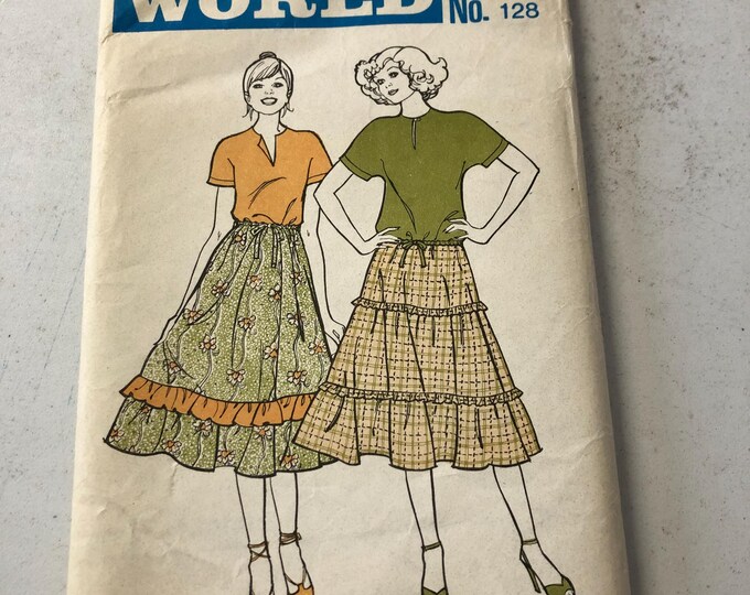 Layered skirt and top pattern, news of the world 128