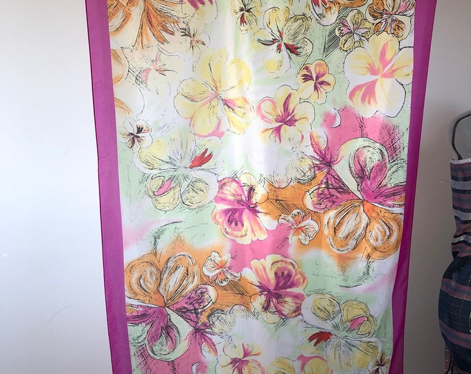 Vintage head scarf, or sarong