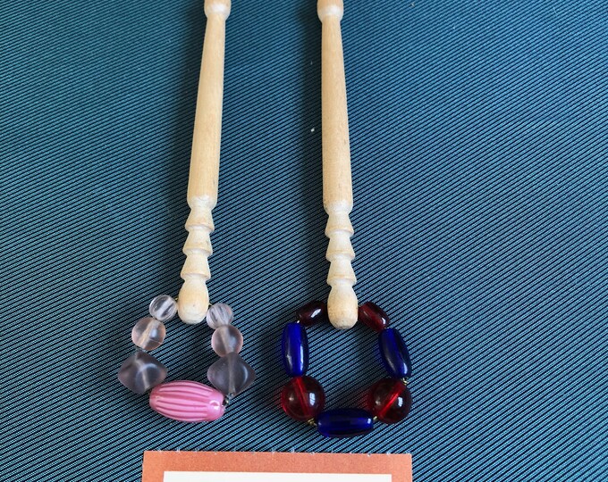 wooden lace bobbins
