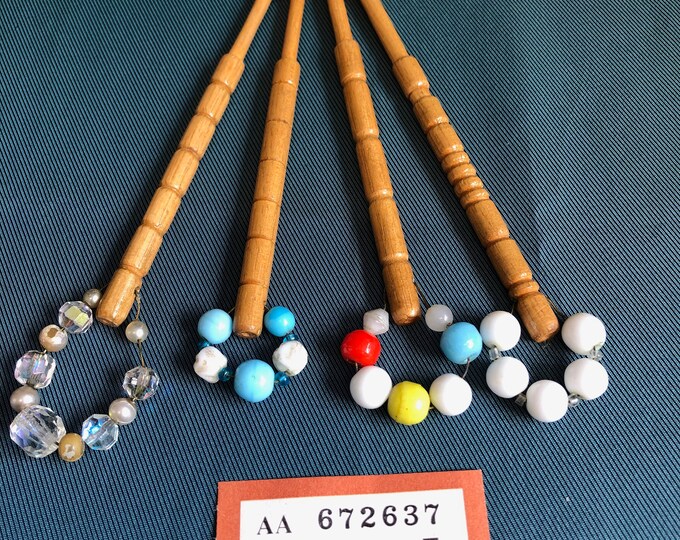 wooden lace bobbins