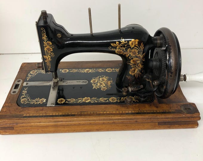 Vintage Ideal hand crank sewing machine