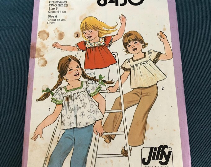 Childs top paper Sewing Pattern, Factory Folded, Simplicity 8430