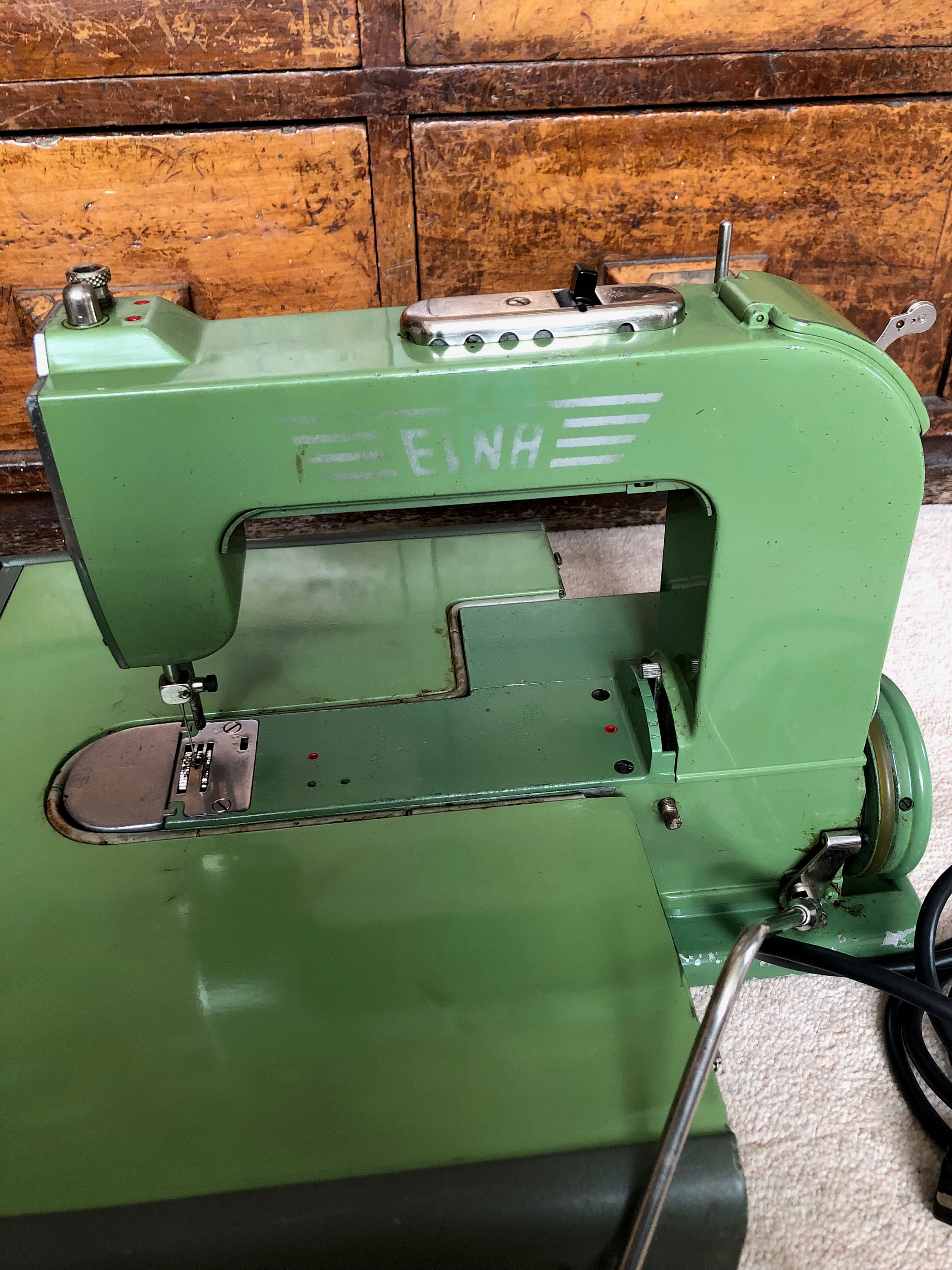 2 VINTAGE ELNA GRASSHOPPER Sewing Machines 1 Working 1 Not PICK UP ONLY
