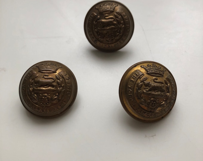 British Military Brass Buttons, BRITISH ARMY