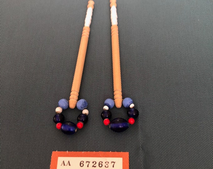 wooden lacemaking bobbins,