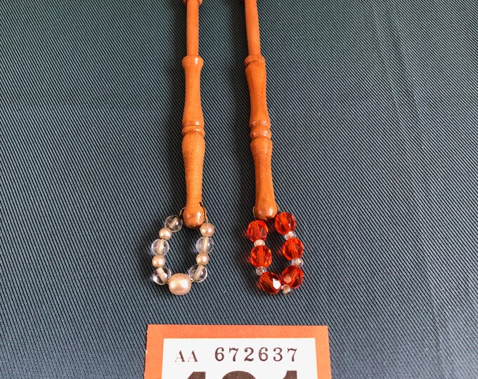 wooden lace bobbins