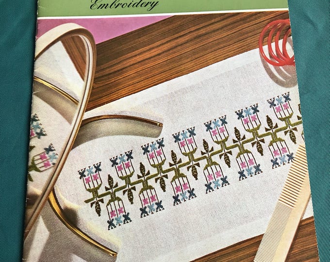 Vintage Petit Point Embroidery Booklet