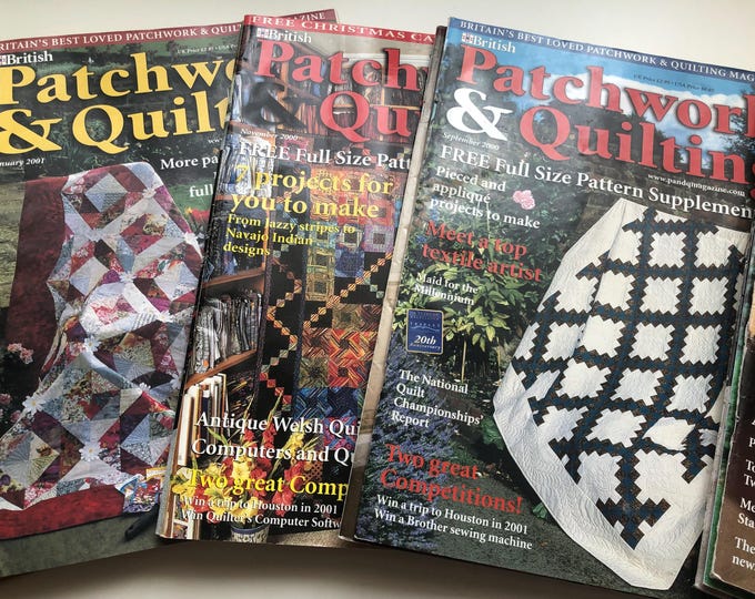 British Patchwork and Quilting magazines