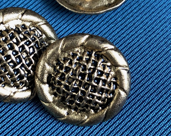 Buttons, Vintage old gold coloured buttons
