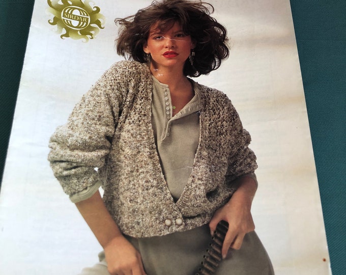 Paper vintage knitting Pattern Sirdar C7142