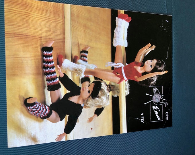 Paper, vintage knitting Pattern, Emu, Sindy's exercise kit