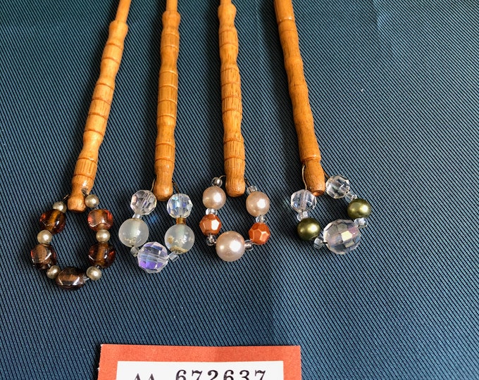 wooden lace bobbins