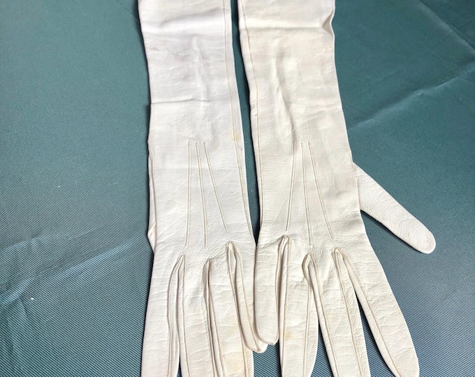1940's Vintage French Kid Leather Opera Gloves