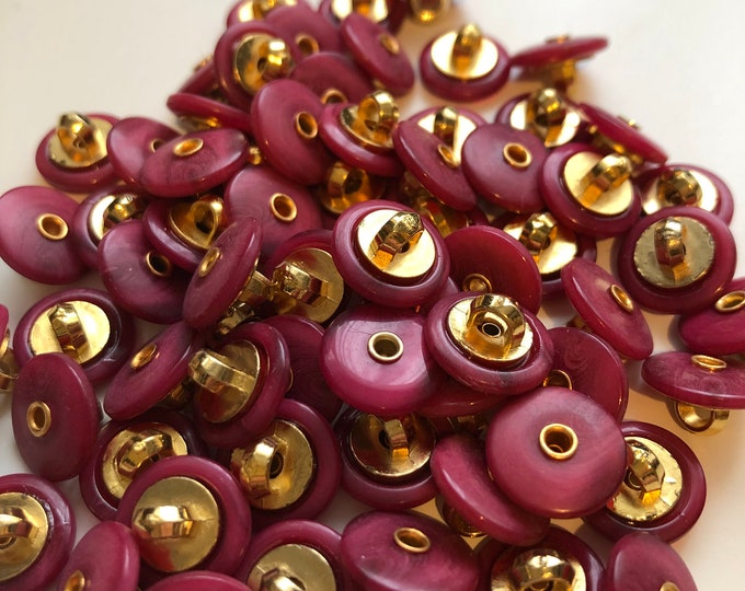 Buttons, Vintage rose pink boot buttons