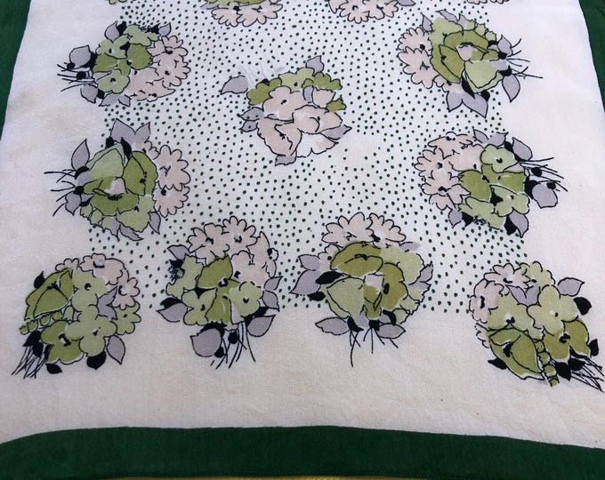 vintage ladies handkerchief, hankie,