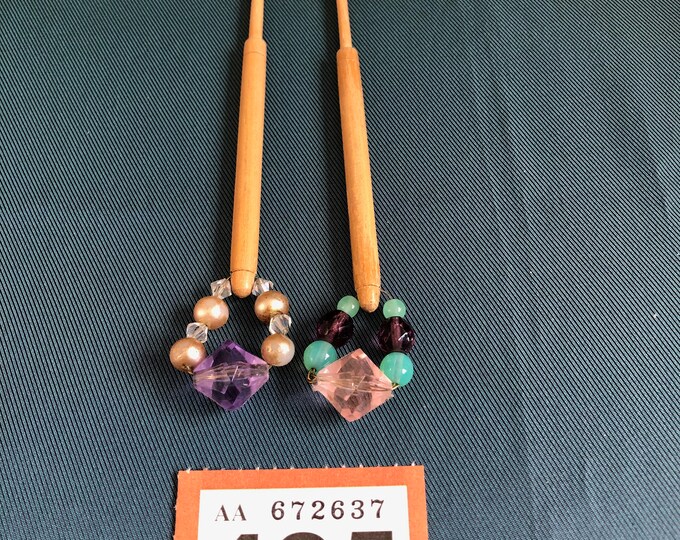wooden lace bobbins