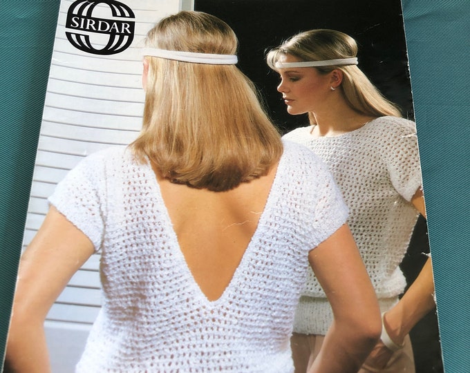 Paper vintage knitting Pattern Sirdar - 6466