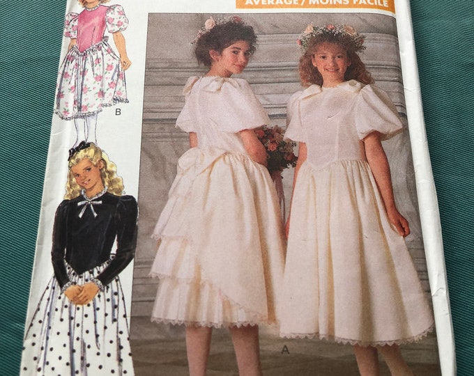 Bridesmaid, flower girl paper pattern, factory folded, Butterick 4409