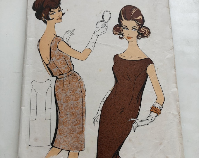 Le Roy, ladies vintage dress sewing pattern, Unused,  Le Roy 3051