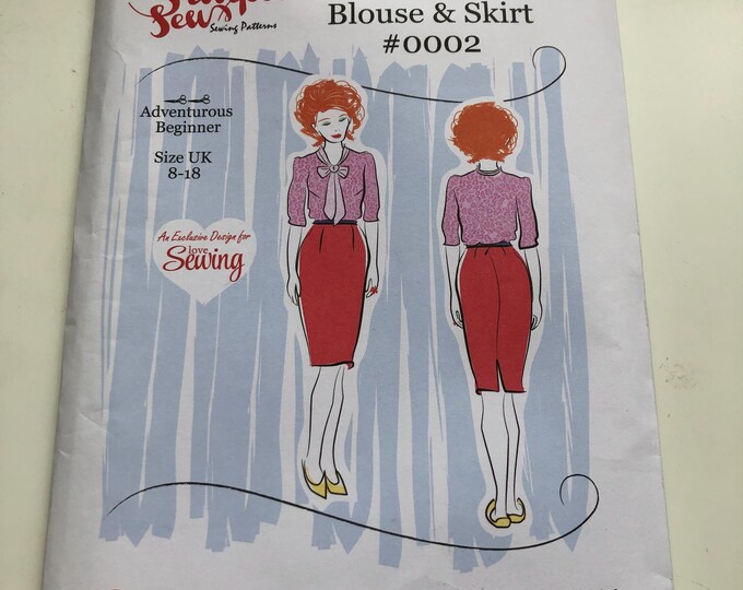 The Lottie blouse and shirt pattern, UNCUT, Factory Folded Simply Sew No. 2