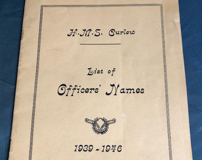 HMS Curlew - List of Officers' Names 1939-1945