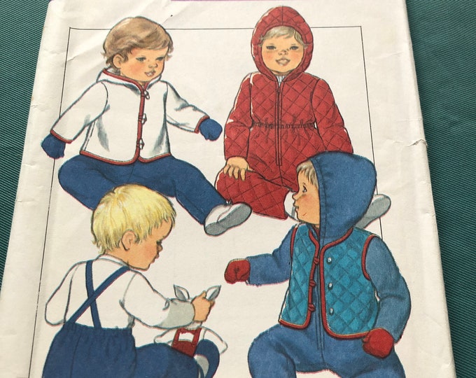Childs, baby clothes paper pattern, factory folded, Style 3954