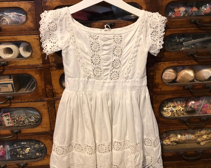 Childs vintage cotton dress