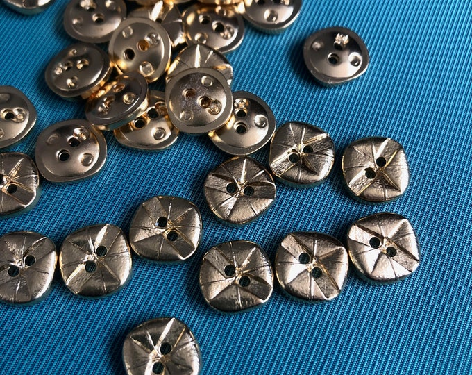 Buttons, Vintage gold coloured buttons