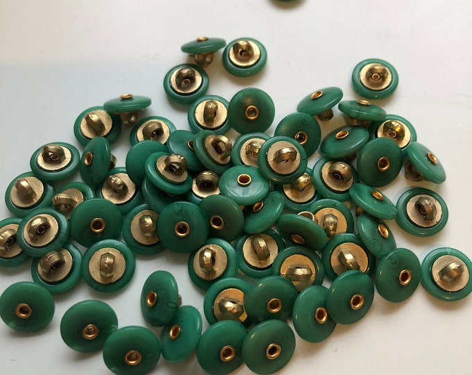 Buttons, Vintage Green boot buttons