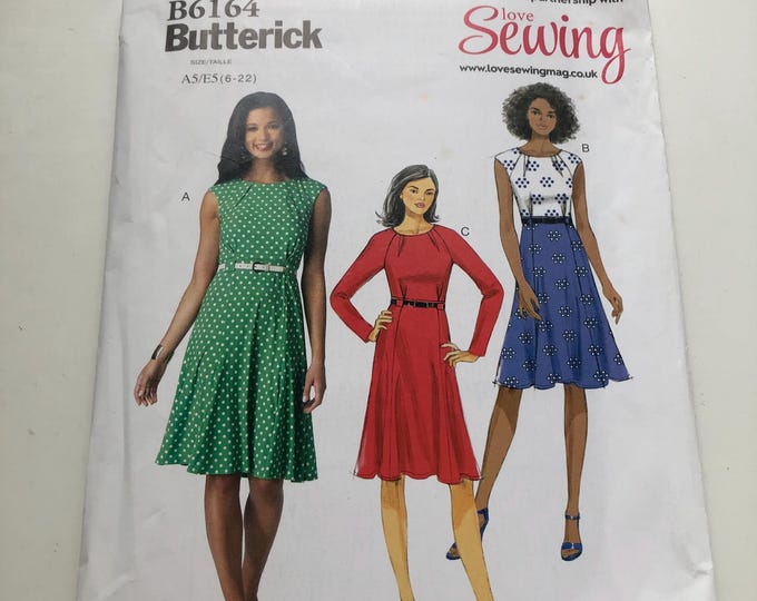 Sewing Pattern: Ladies Dress Pattern, Butterick B6164